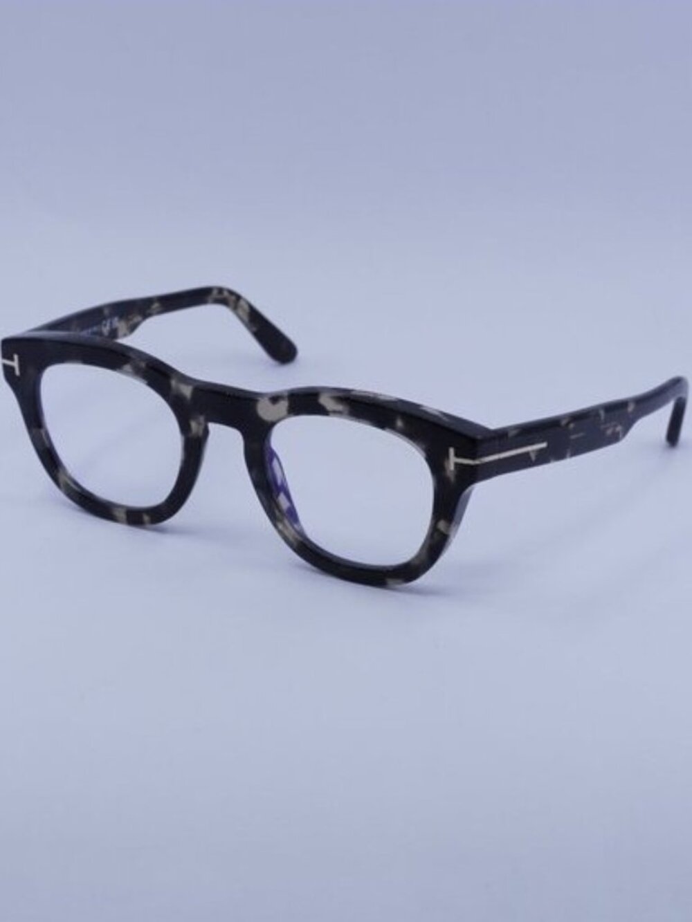 Tom Ford FT5873-B 005 Eyeglasses Havana 49mm Square Frame, Blue Light Block